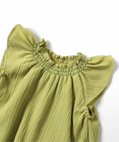 Japanese children's clothing BREEZE lace sleeve dress 70-80cm girls' newborn baby summer jumpsuit 