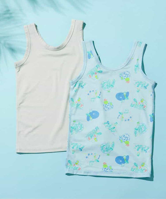 Japanese children's clothing BREEZE suspender underwear two-piece set 90-140cm boys' summer TOPS 