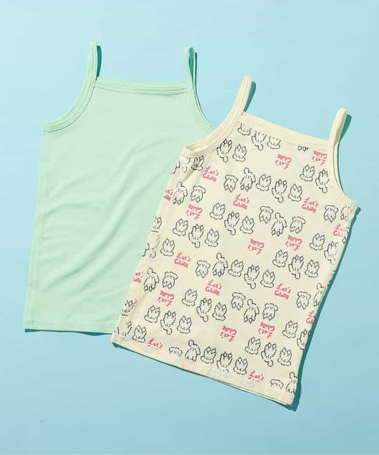 Japanese children's clothing BREEZE suspender underwear two-piece set 90-140cm girls summer TOPS 