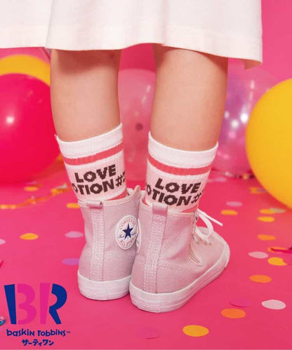 日本直送 BREEZE x Baskin-Robbins 襪一對 13-24cm 襪系列