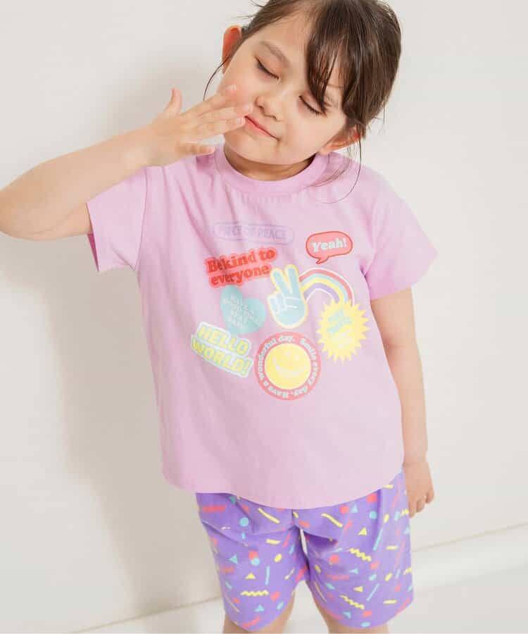 Japanese children's clothing BREEZE pajamas 80-150cm boys' and girls' summer pajamas series 