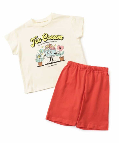Japanese children's clothing BREEZE pajamas 80-150cm boys' and girls' summer pajamas series 