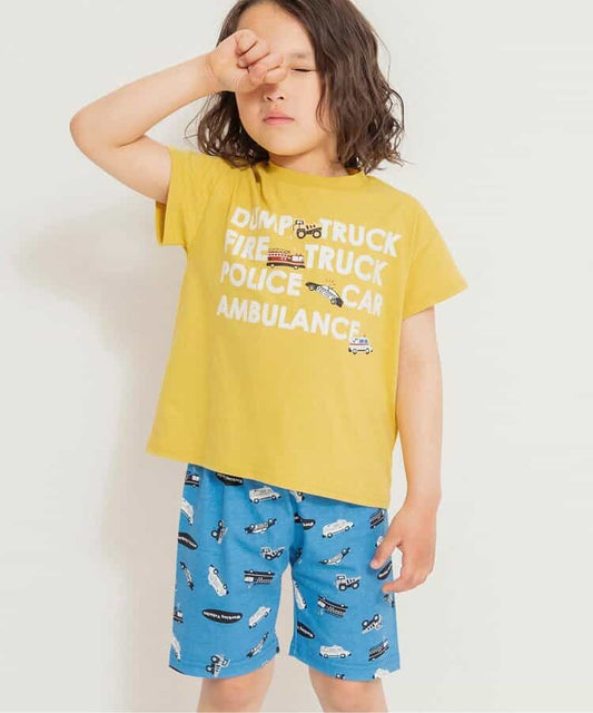 Japanese children's clothing BREEZE pajamas 80-150cm boys' and girls' summer pajamas series 