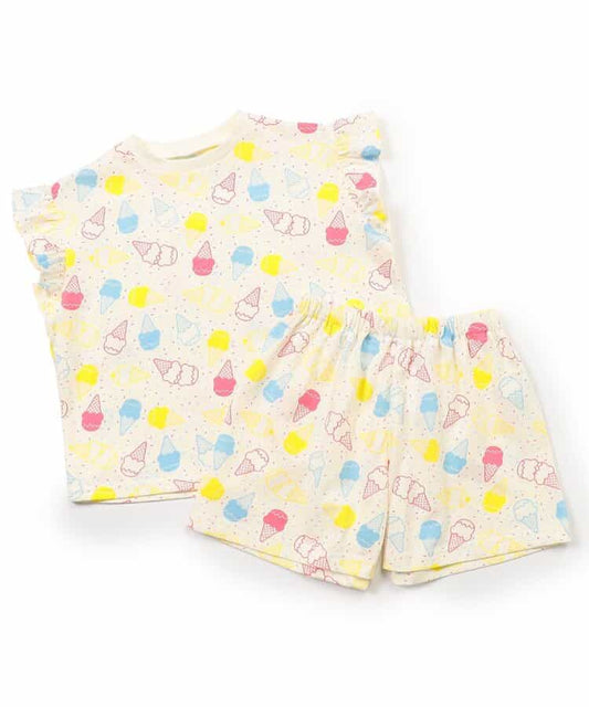 Japanese BREEZE Pajamas 80-140cm Girls Summer Pajamas Collection 