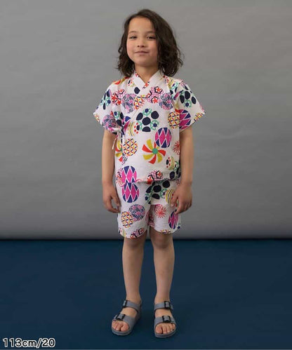 BREEZE Jinbei Kimono 80-140cm Boys' Summer TOPS PANTS Japanese Summer Festival Special 