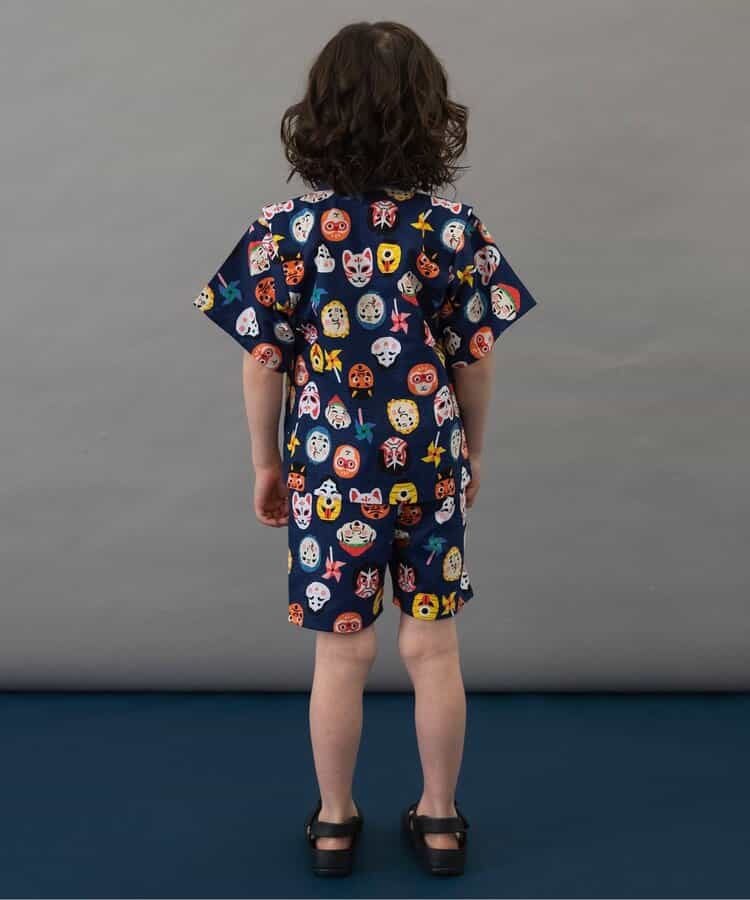 BREEZE Jinbei Kimono 80-140cm Boys' Summer TOPS PANTS Japanese Summer Festival Special 