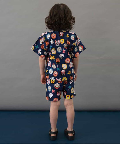 BREEZE Jinbei Kimono 80-140cm Boys' Summer TOPS PANTS Japanese Summer Festival Special 