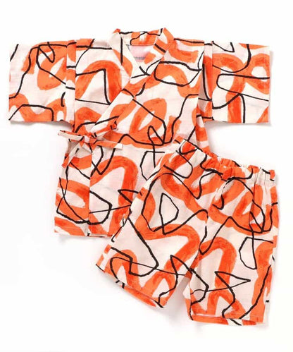 BREEZE Jinbei Kimono 80-140cm Boys' Summer TOPS PANTS Japanese Summer Festival Special 