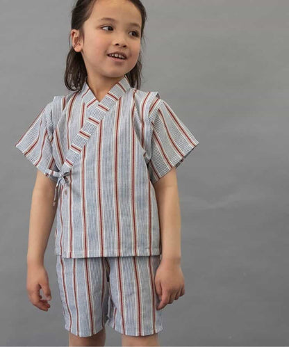 BREEZE Jinbei Kimono 80-140cm Boys' Summer TOPS PANTS Japanese Summer Festival Special 