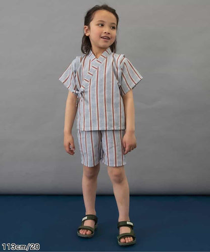 BREEZE Jinbei Kimono 80-140cm Boys' Summer TOPS PANTS Japanese Summer Festival Special 