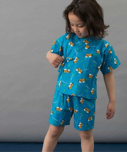 BREEZE Jinbei Kimono 80-140cm Boys' Summer TOPS PANTS Japanese Summer Festival Special 