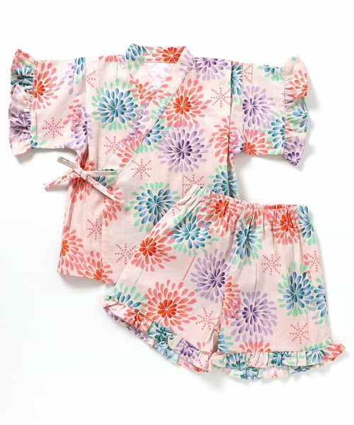 日本童裝 BREEZE 甚平 日本和服 80-140cm 女童款 夏季 TOPS PANTS 日本夏祭慶典特輯