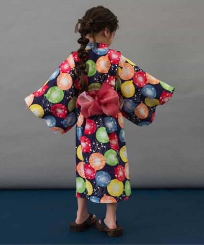 BREEZE Japanese Yukata Kimono 100-140cm Girls' Summer Dresses Japanese Summer Festival Special 