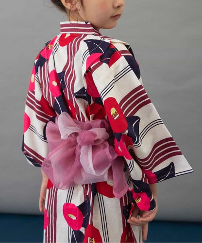 BREEZE Japanese Yukata Kimono 100-140cm Girls' Summer Dresses Japanese Summer Festival Special 