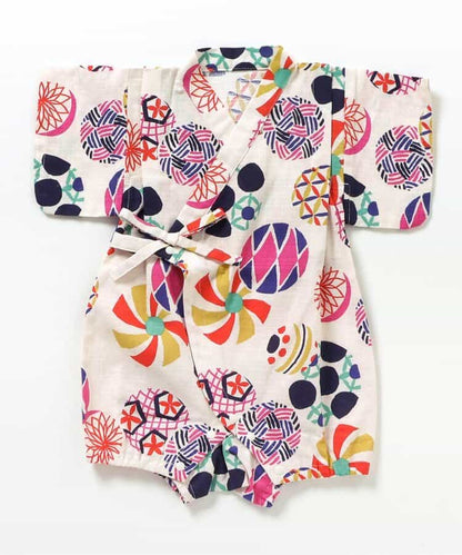 BREEZE Jinbei Kimono 70-80cm Boys' Summer Jumpsuit for Newborn Babies - Japanese Summer Festival Special 