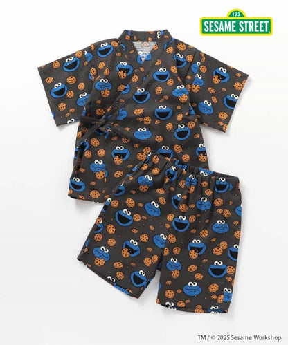 BREEZE x SESAME STREET Jinbei Japanese Kimono 80-130cm Boys' Summer TOPS PANTS Japanese Summer Festival Special 