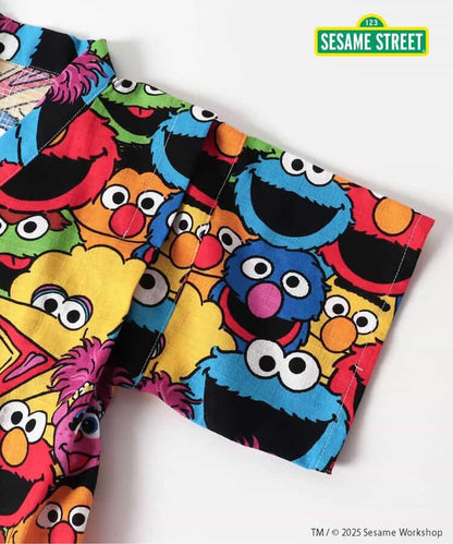 BREEZE x SESAME STREET Jinbei Japanese Kimono 80-130cm Boys' Summer TOPS PANTS Japanese Summer Festival Special 