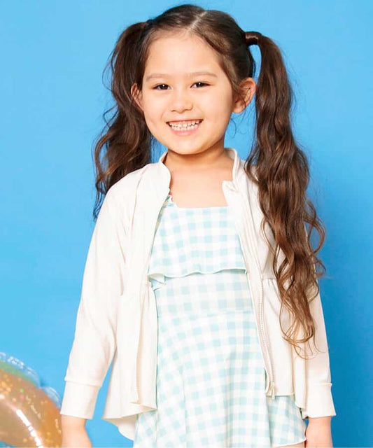 BREEZE UV-Proof Swimsuit Jacket (80-140cm) for Girls (Japanese Children's Clothing) - Summer Swimsuit Special 
