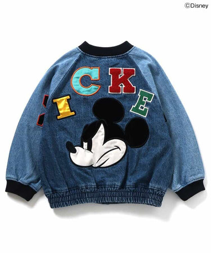 日本童裝 BREEZE x Disney 牛仔棒球外套 90-140cm 男童款/女童款 秋季 OUTERWEAR