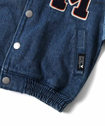 日本童裝 BREEZE x Disney 牛仔棒球外套 90-140cm 男童款/女童款 秋季 OUTERWEAR