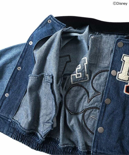 日本童裝 BREEZE x Disney 牛仔棒球外套 90-140cm 男童款/女童款 秋季 OUTERWEAR