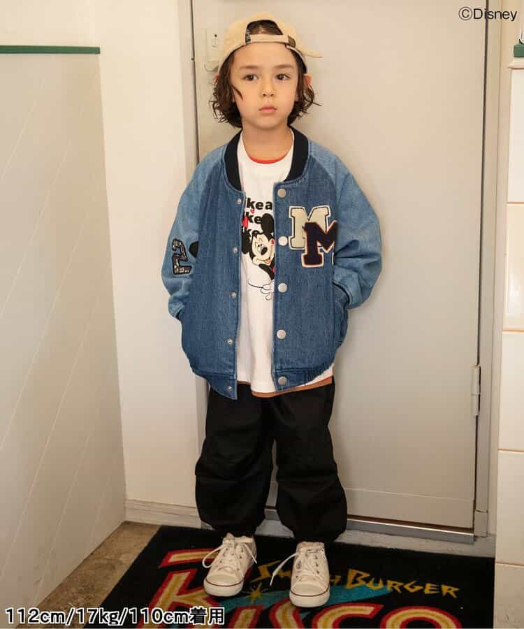 日本童裝 BREEZE x Disney 牛仔棒球外套 90-140cm 男童款/女童款 秋季 OUTERWEAR