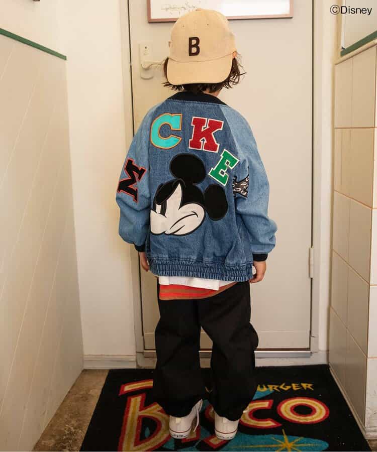 日本童裝 BREEZE x Disney 牛仔棒球外套 90-140cm 男童款/女童款 秋季 OUTERWEAR