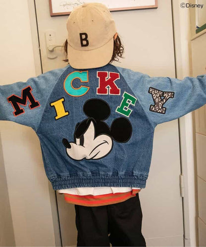 日本童裝 BREEZE x Disney 牛仔棒球外套 90-140cm 男童款/女童款 秋季 OUTERWEAR
