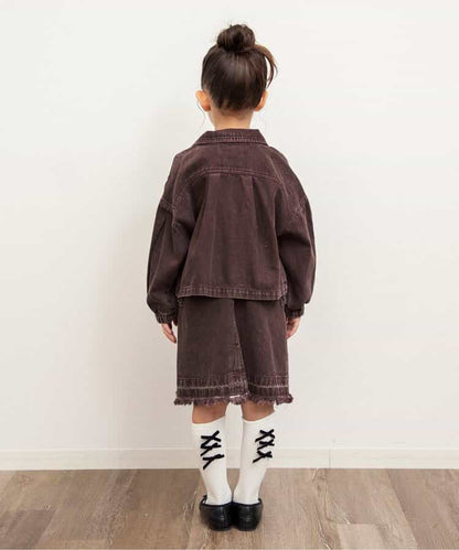日本童裝 BREEZE 牛仔短外套 80-140cm 女童款 秋季 OUTERWEAR