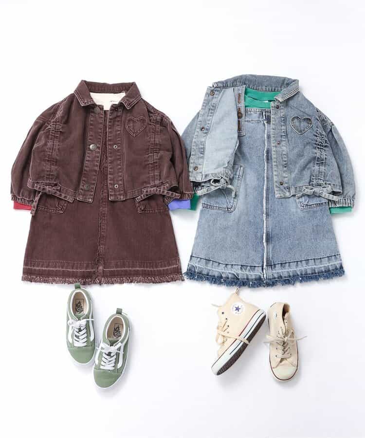 日本童裝 BREEZE 牛仔短外套 80-140cm 女童款 秋季 OUTERWEAR