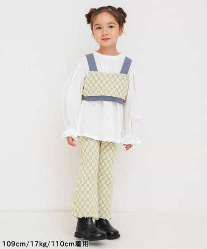 日本童裝 BREEZE 提花吊帶上衣兩件套裝 80-140cm 女童款 秋季 TOPS