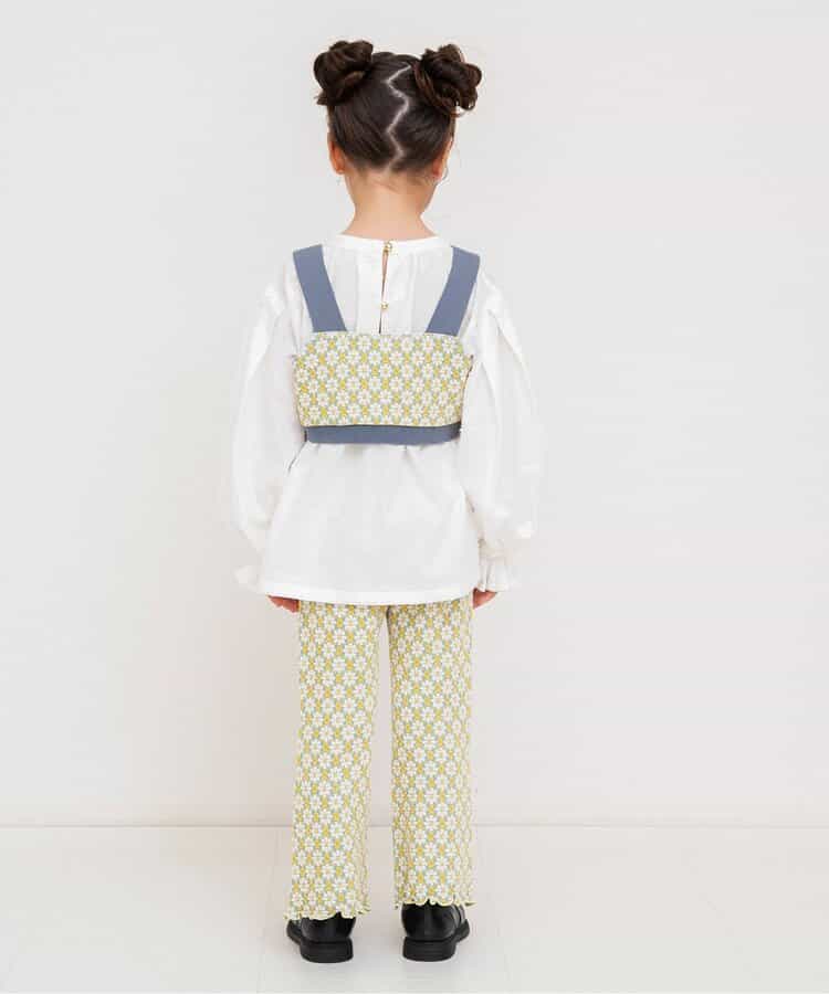 日本童裝 BREEZE 提花吊帶上衣兩件套裝 80-140cm 女童款 秋季 TOPS