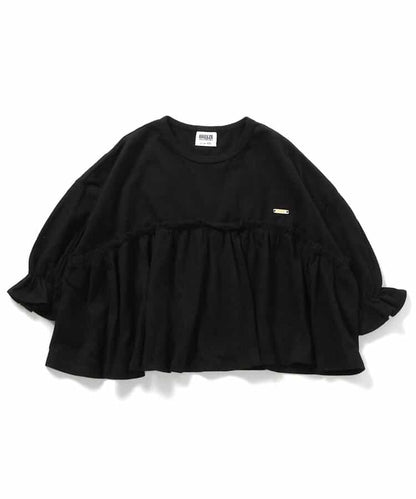 日本童裝 BREEZE 荷葉邊長袖上衣 80-140cm 女童款 秋季 TOPS