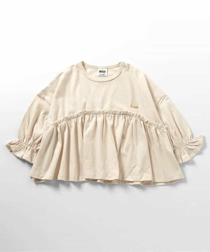 日本童裝 BREEZE 荷葉邊長袖上衣 80-140cm 女童款 秋季 TOPS