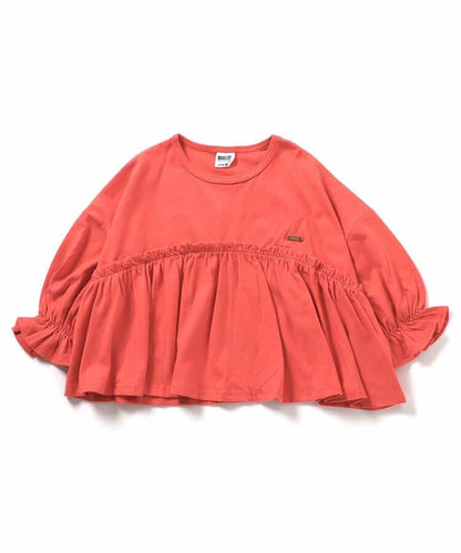 日本童裝 BREEZE 荷葉邊長袖上衣 80-140cm 女童款 秋季 TOPS