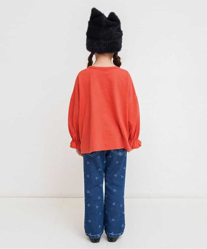 日本童裝 BREEZE 荷葉邊長袖上衣 80-140cm 女童款 秋季 TOPS