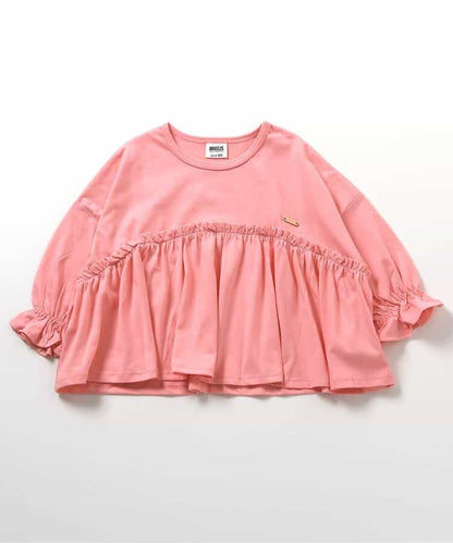 日本童裝 BREEZE 荷葉邊長袖上衣 80-140cm 女童款 秋季 TOPS