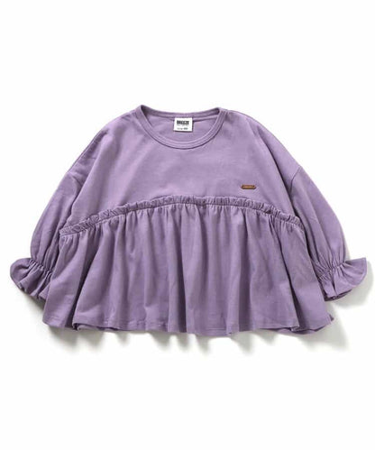 日本童裝 BREEZE 荷葉邊長袖上衣 80-140cm 女童款 秋季 TOPS