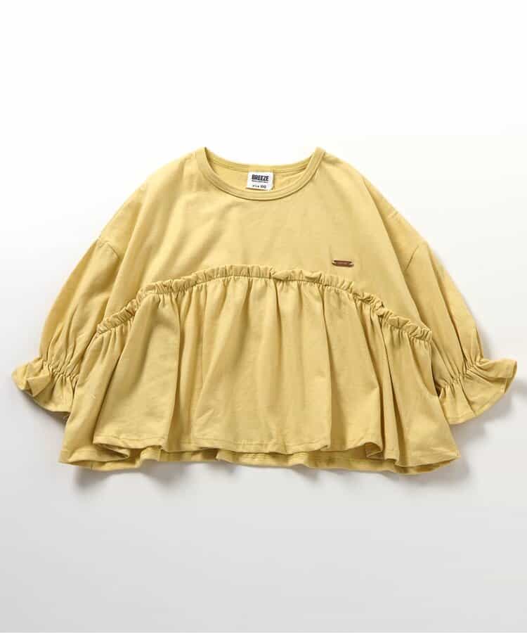 日本童裝 BREEZE 荷葉邊長袖上衣 80-140cm 女童款 秋季 TOPS