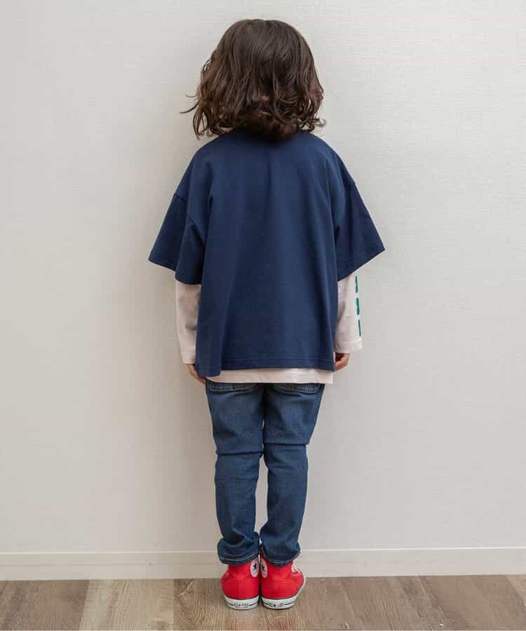 日本童裝 BREEZE 短袖長袖上衣兩件套裝 90-150cm 男童款 秋季 TOPS