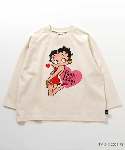 日本童裝 BREEZE x Betty Boop 印花上衣 80-140cm 女童款 秋季 TOPS