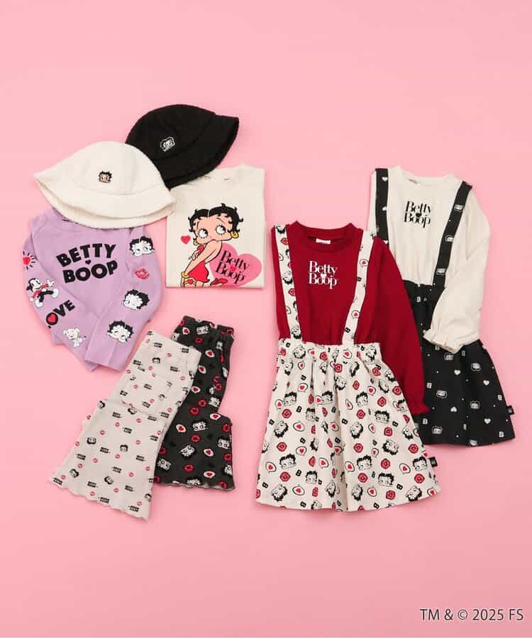日本童裝 BREEZE x Betty Boop 印花上衣 80-140cm 女童款 秋季 TOPS