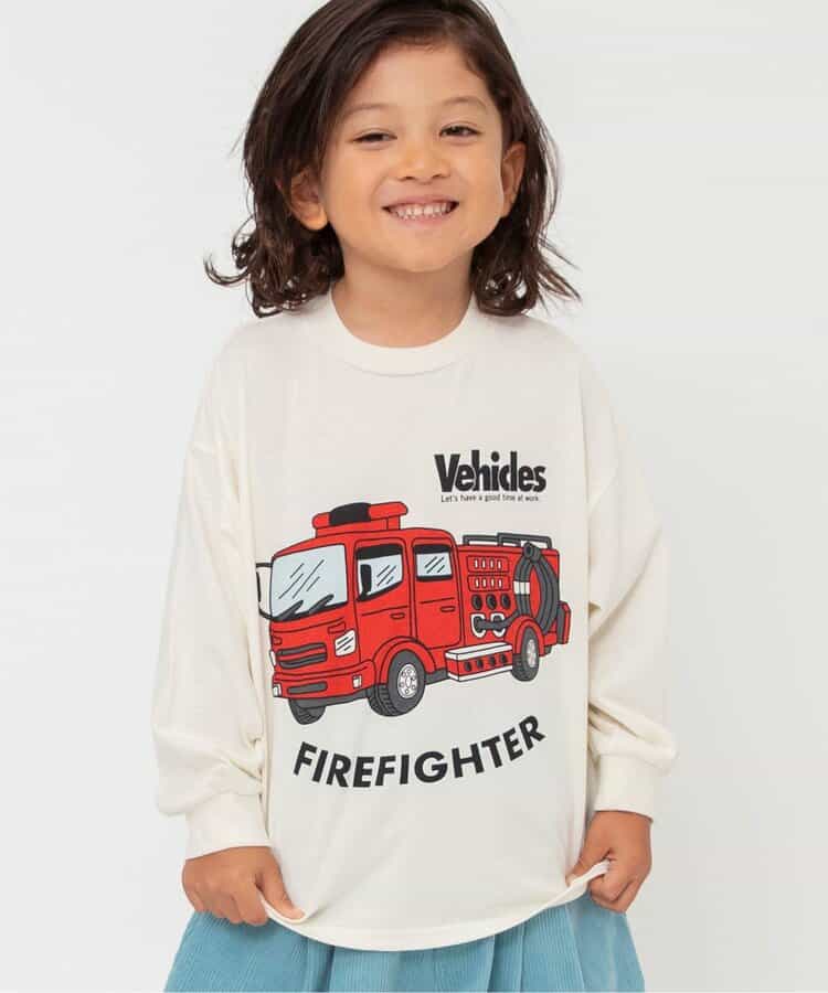 日本童裝 BREEZE 車印花上衣 80-140cm 男童款 秋季 TOPS