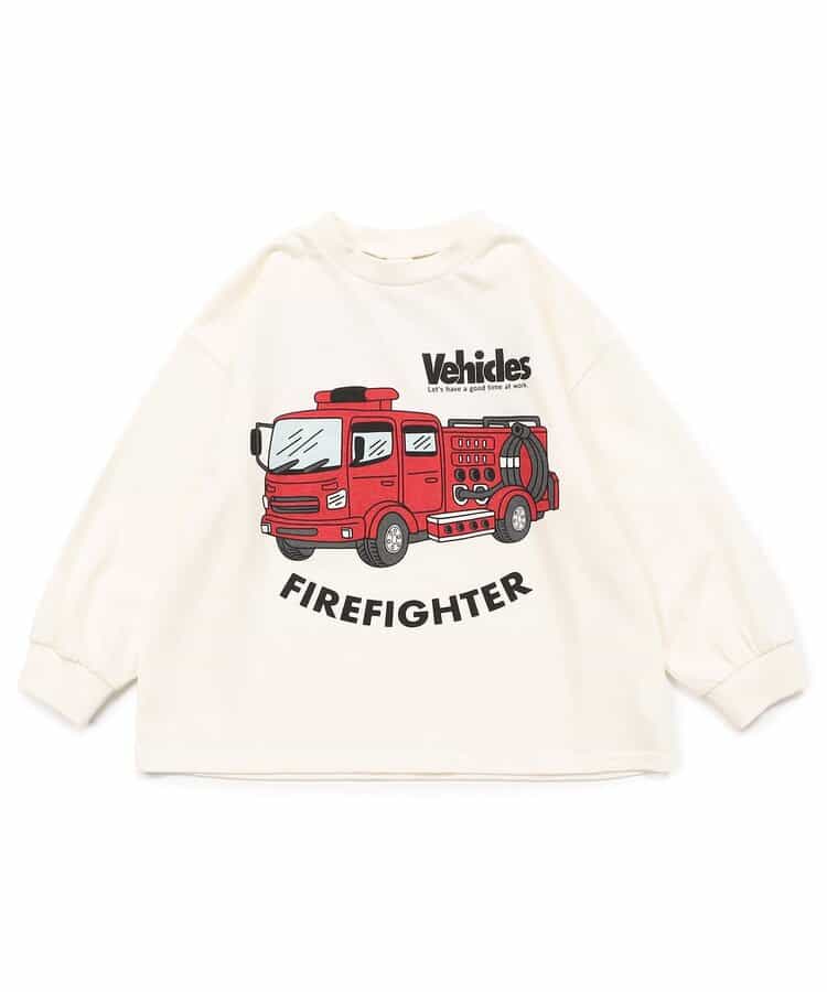 日本童裝 BREEZE 車印花上衣 80-140cm 男童款 秋季 TOPS