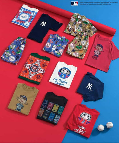 BREEZE x MLB Daruma Print Top (90-150cm) for Boys (Summer) 