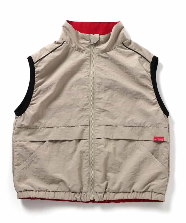 日本童裝 BREEZE 2Way 雙面拉鍊背心 90-160cm 男童款 秋季 OUTERWEAR