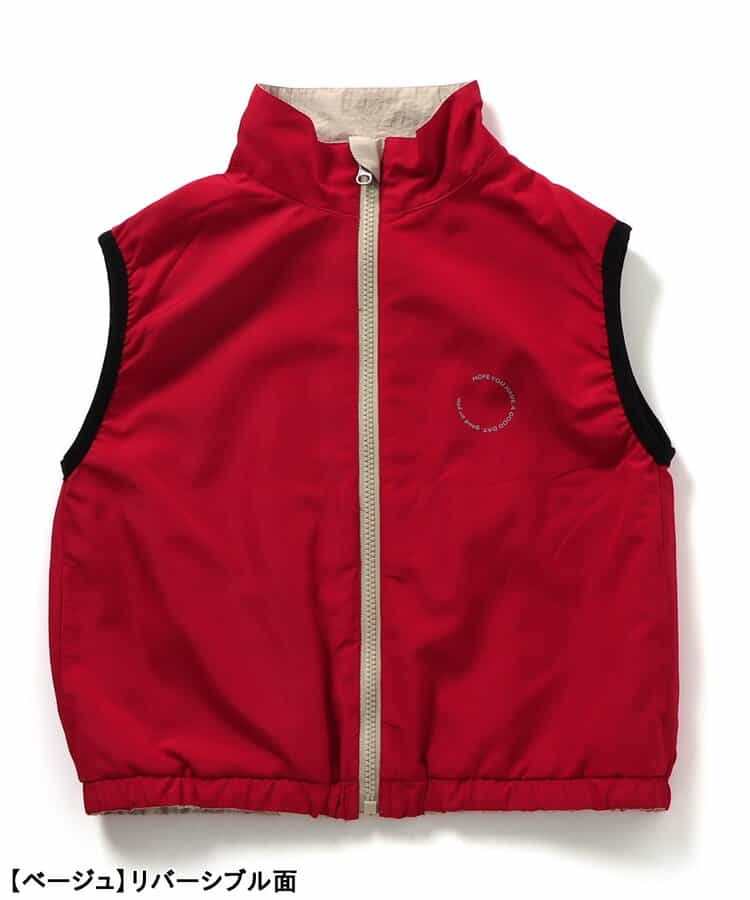 日本童裝 BREEZE 2Way 雙面拉鍊背心 90-160cm 男童款 秋季 OUTERWEAR