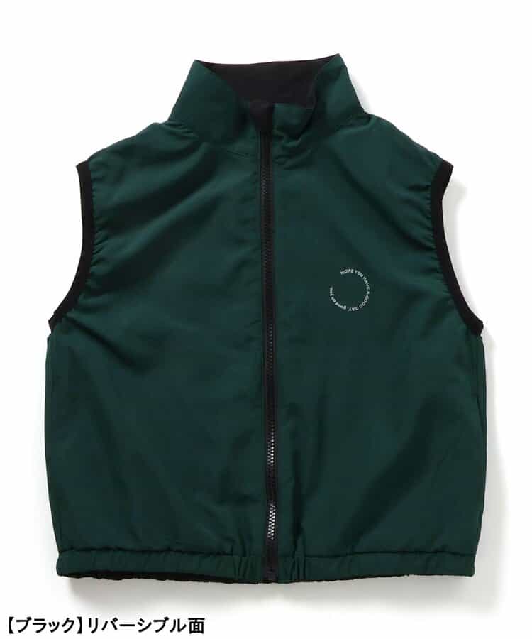 日本童裝 BREEZE 2Way 雙面拉鍊背心 90-160cm 男童款 秋季 OUTERWEAR