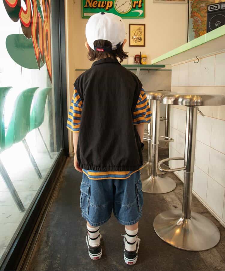 日本童裝 BREEZE 2Way 雙面拉鍊背心 90-160cm 男童款 秋季 OUTERWEAR