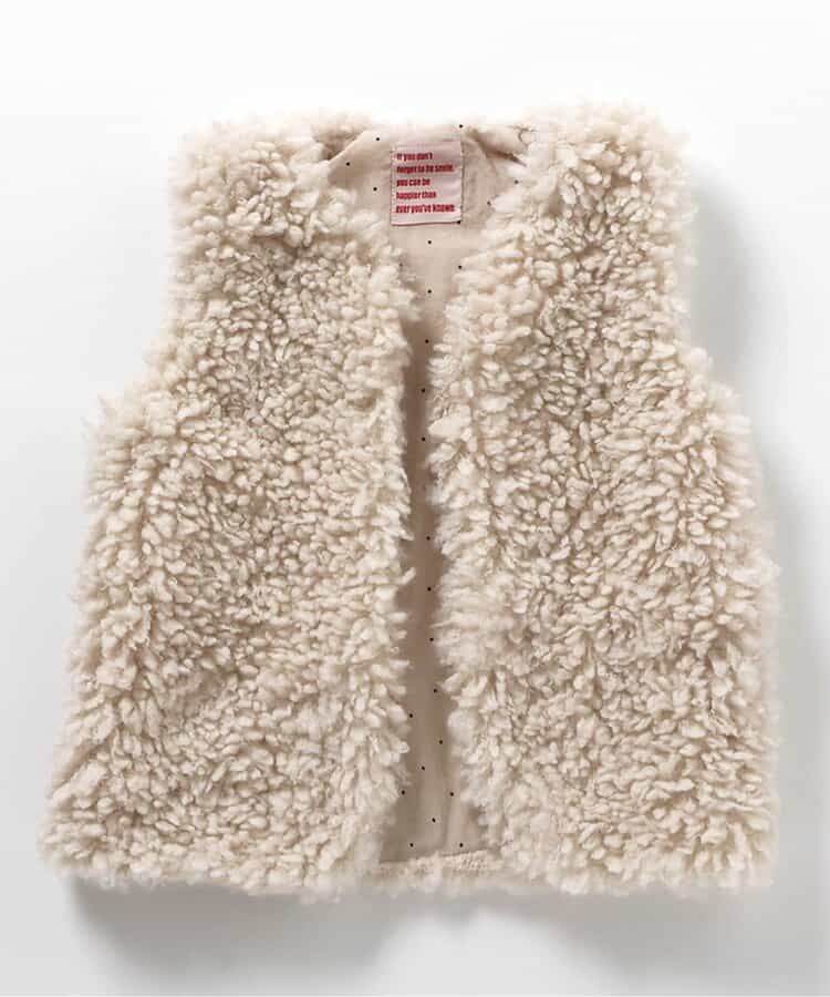 日本童裝 BREEZE 毛毛背心 80-130cm 女童款 秋季 OUTERWEAR